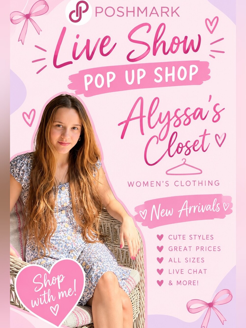 I'M LIVE!!! POP UP SHOW FLYER!!! JOIN ME!!✨️🫶💖
